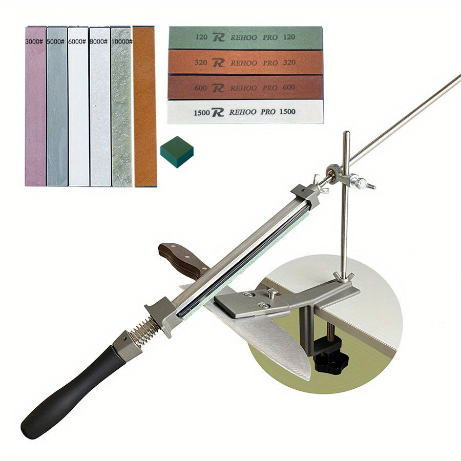 Кухонный инструмент для заточки с фиксированным углом для точения и шлифовки ножей алмазной шлифовальной камнем