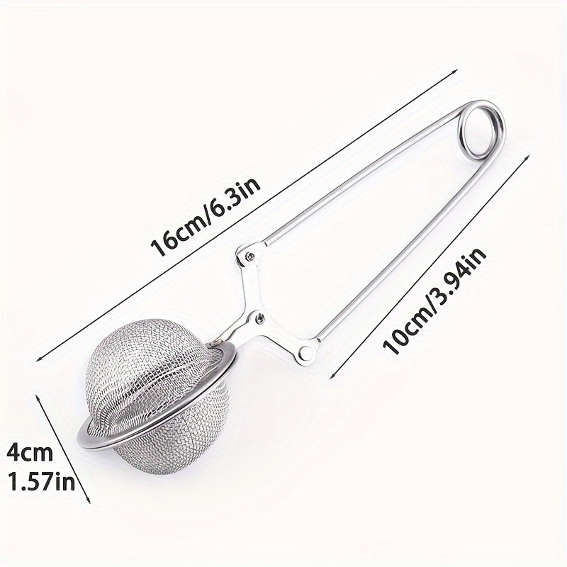 Premium Stainless Steel Tea Ball Infuser with Handle for Loose Leaf Tea