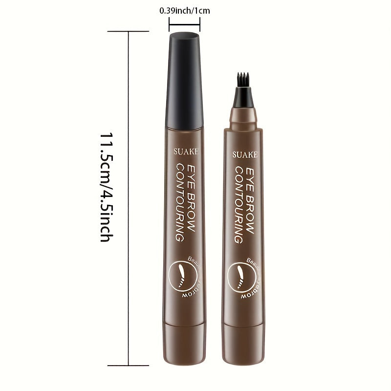 Waterproof Microblading Eyebrow Pencil with Micro-Fork Tip for Natural Makeup