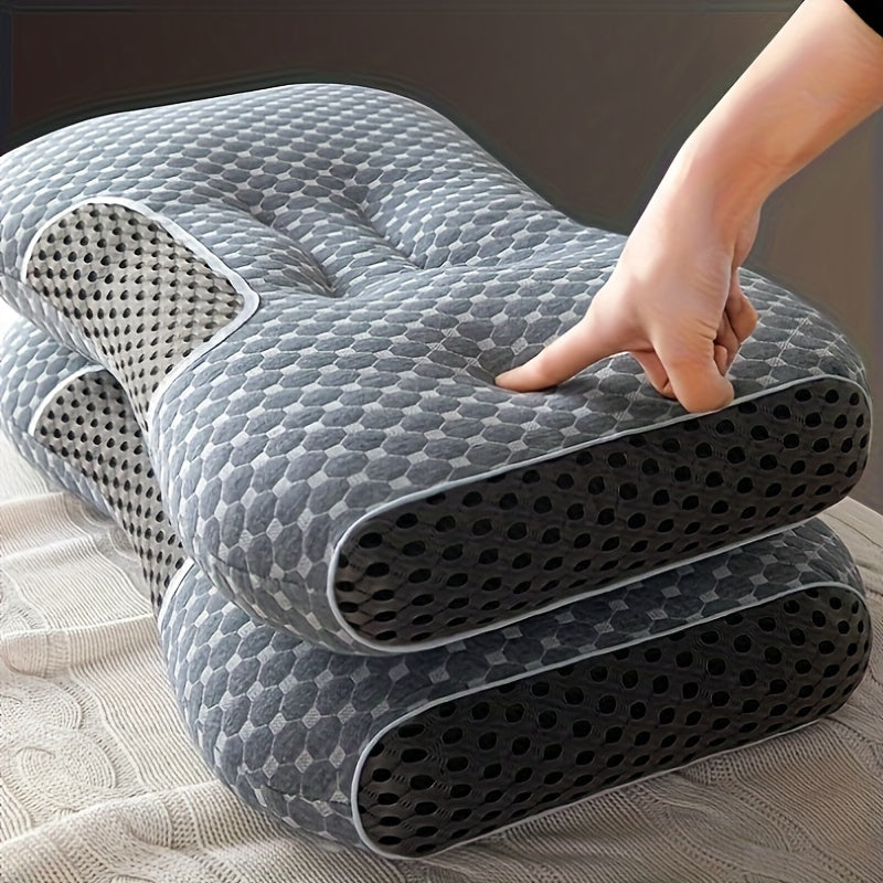 "Bo'yin qo'llab-quvvatlovchi ipdan to'qilgan ingichka yostiq, uyqu massaji yostiq yadro, namni so'rib oluvchi nafas oladigan yostiq, yashash xonasi yoki yotoqxona uchun uy dekoratsiyasi uchun mukammal"