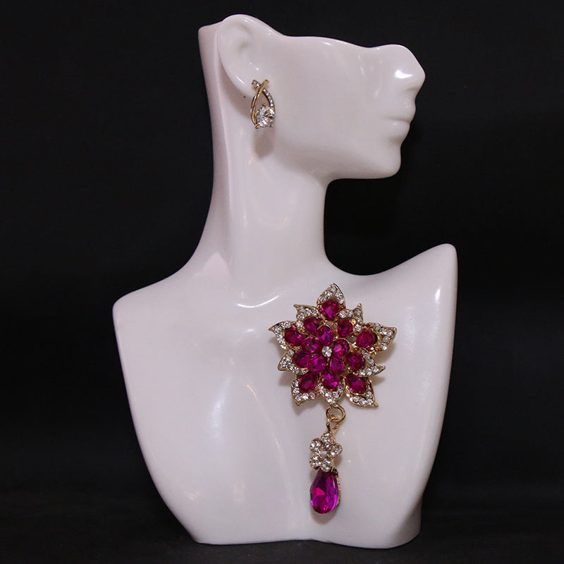 Изысканная брошь-булавка с крупной неправильной формой, гламурный модный аксессуар для женщин