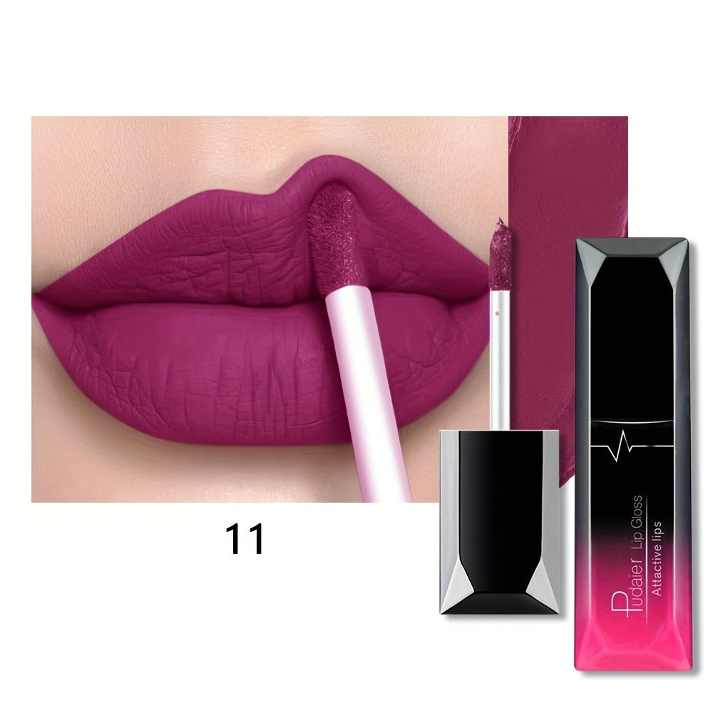 Women Matte Lip Glaze Liquid Lipstick Waterproof Long-Lasting Non-Transferable