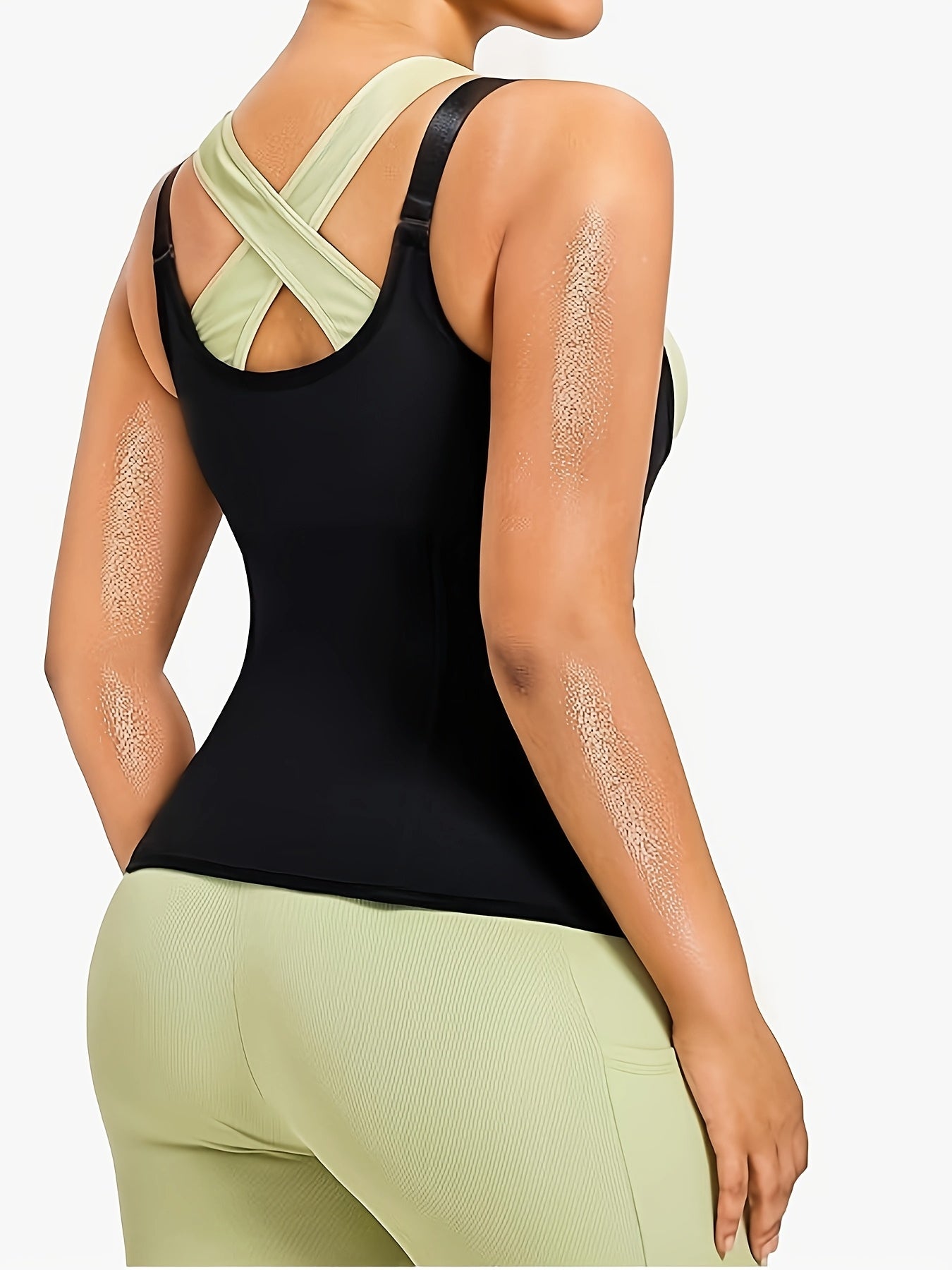 Women's Shapewear Bodysuit with Zip Front Tummy Control Slimming Body Shaper Nylon Polyester
