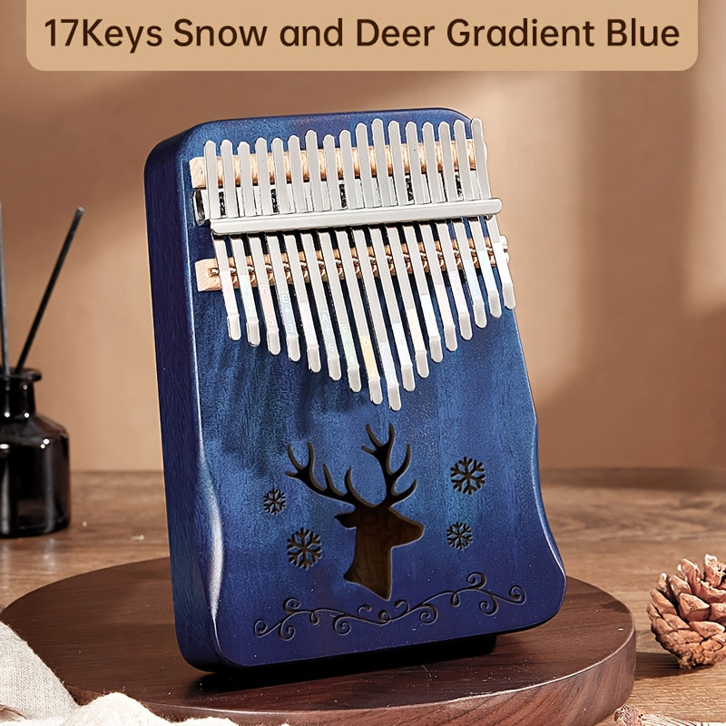 17-Key Multicolor Kalimba Thumb Piano for Beginners for Girls