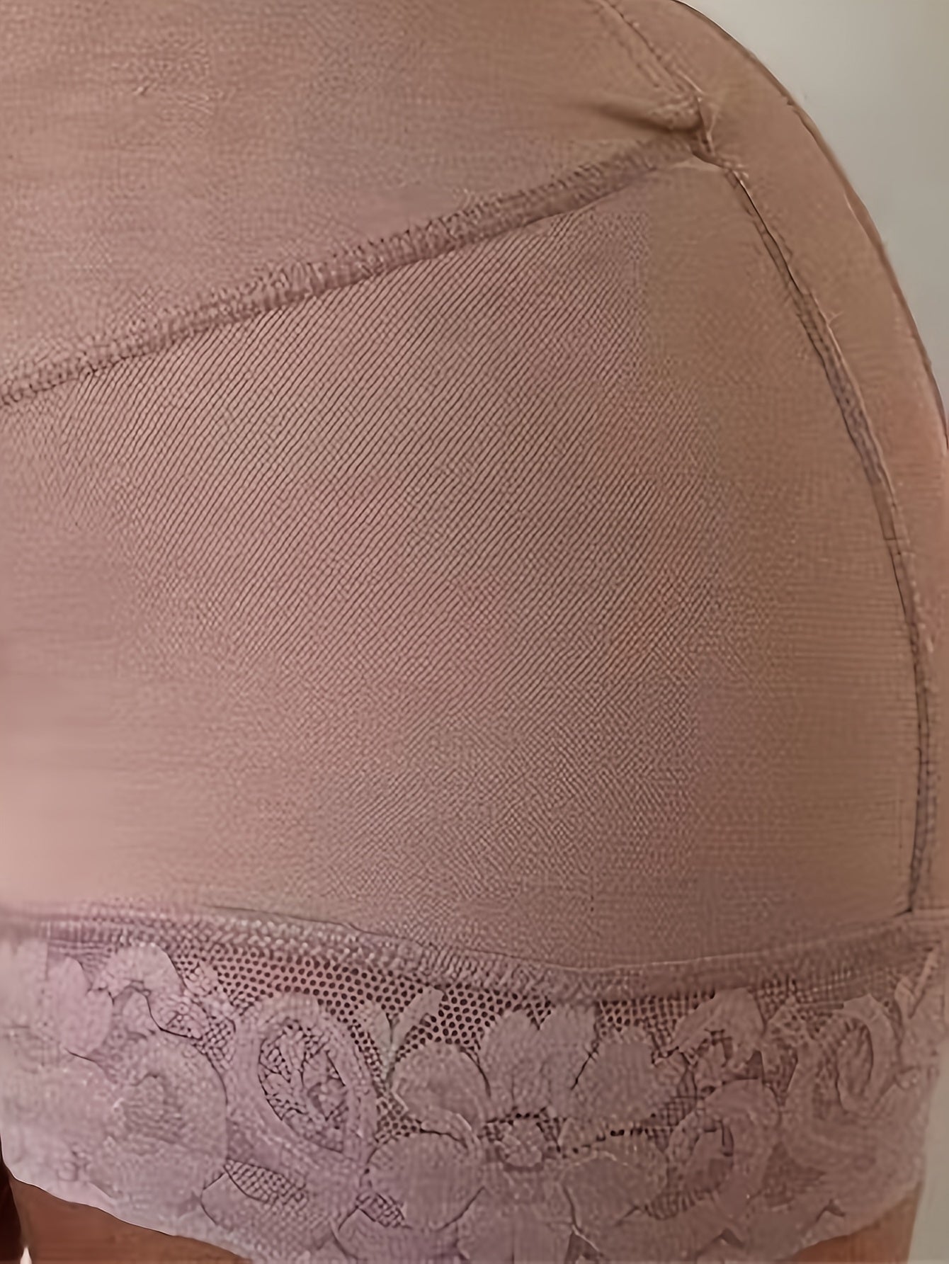 Women's High-Waist Shapewear Bodysuit Tummy Control Thigh Slimmer Lace Detail