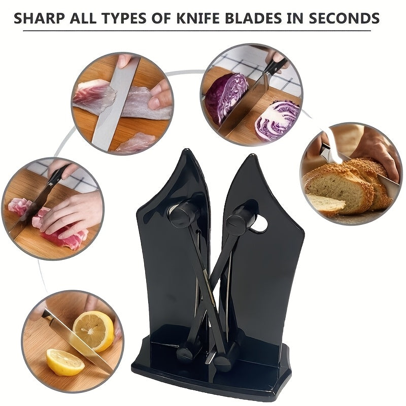 Afilador manual de ABS para cuchillos, compacto y portátil, regalo para cocineros caseros