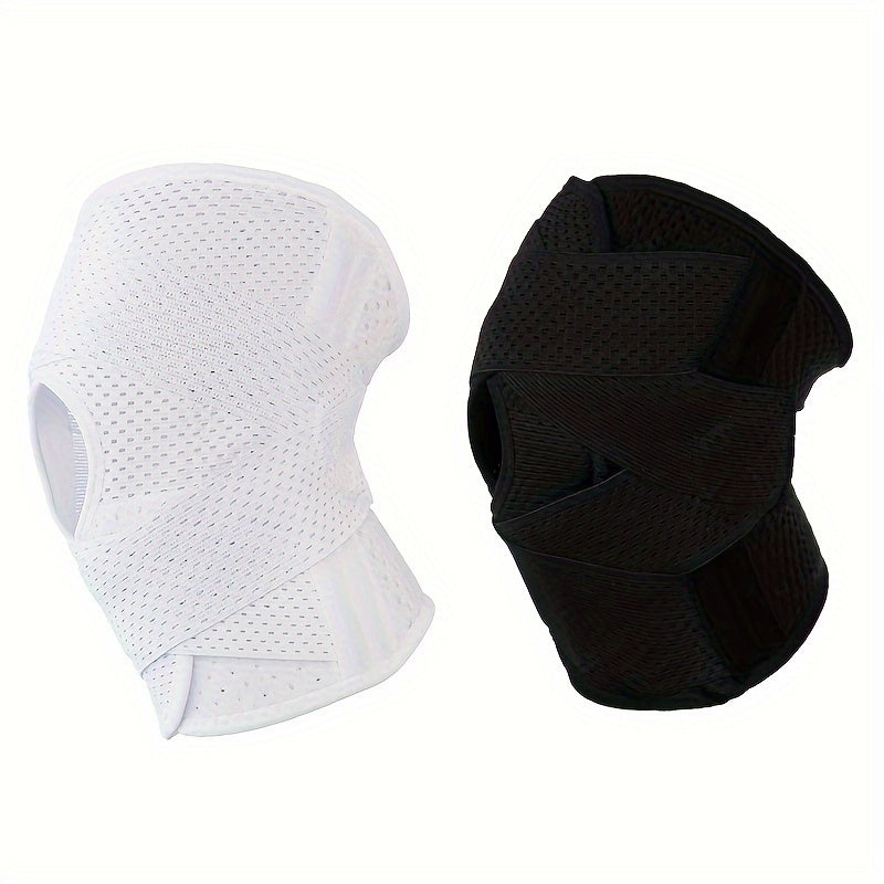 Adjustable Knee Brace with Side Stabilizers for Meniscal Tear Medium Stretch Polyester