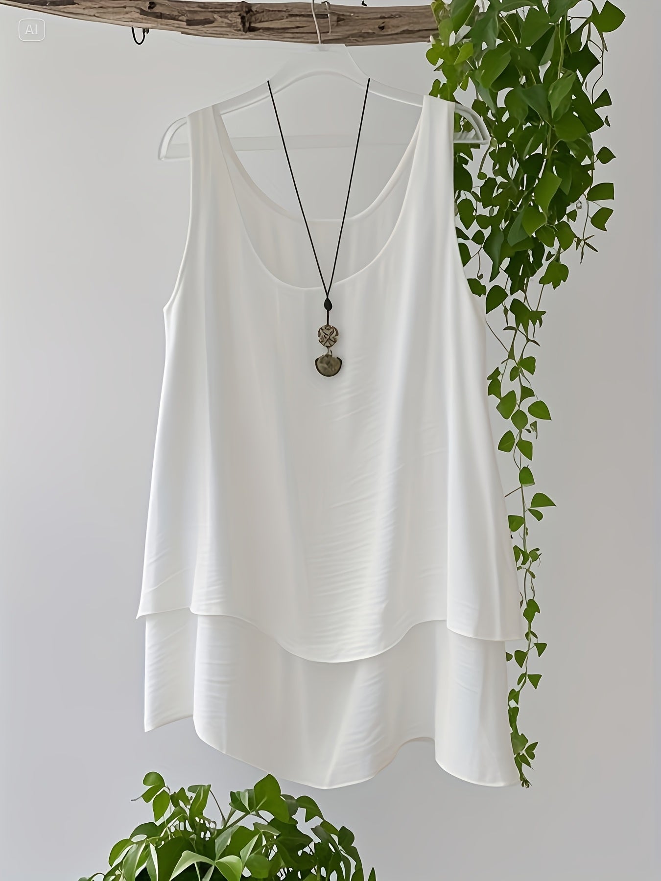 Plus Size Women's Two-Piece Vest Set Casual Wear Gray XXL