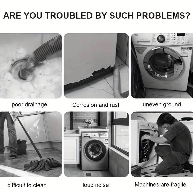 4/8pcs Anti-Vibration Mat Set for Washing Machines and Dryers Noise Reducer