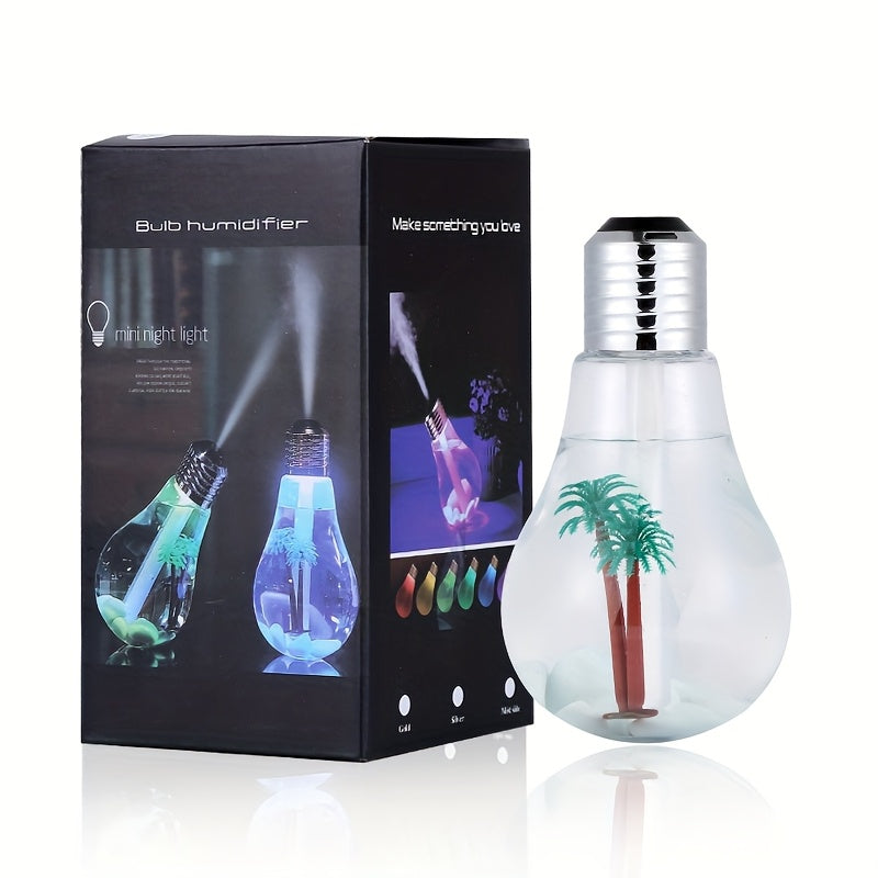 Hanging Bulb Humidifier Colorful Lights USB Powered Atomization 1L Nightlight