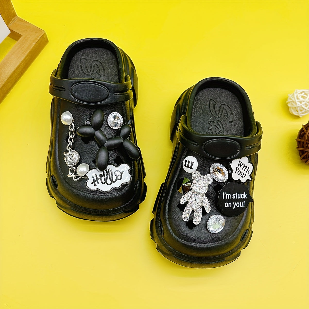 Kids' Water-Resistant EVA Cartoon Clogs for Boys and Girls Under 14