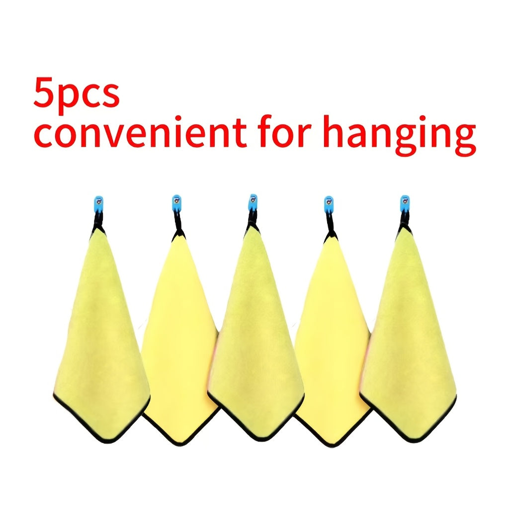 Avtomobil va uy uchun 5 ta mikrotozalash sochiqlari, lintsiz mato