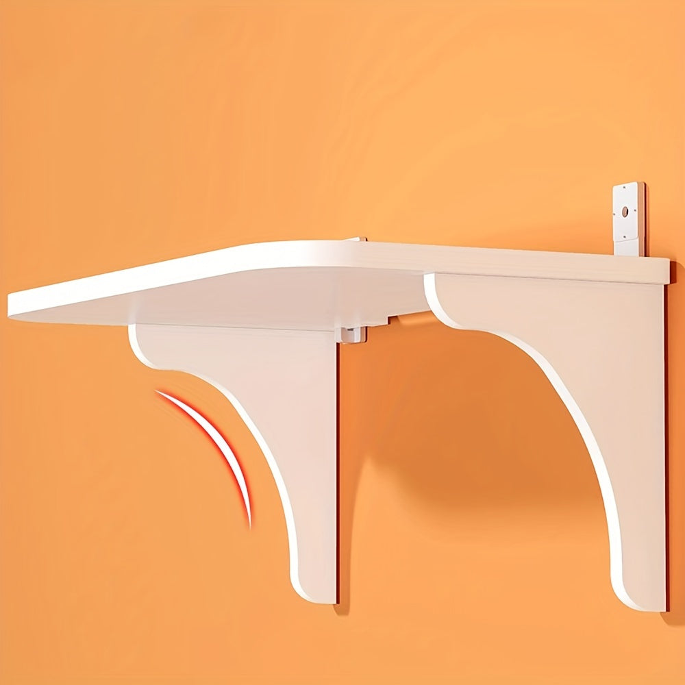 Estante de proyector mini de montaje en pared con diseño flotante para cine en casa y sala de estar, soporte para caja de cables y enrutador, duradero y minimalista