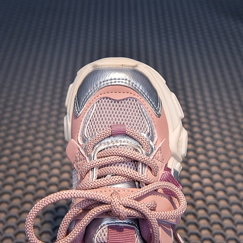 Kids' Autumn Sports Shoes for Boys and Girls Low Top PU Fabric Running Sneakers