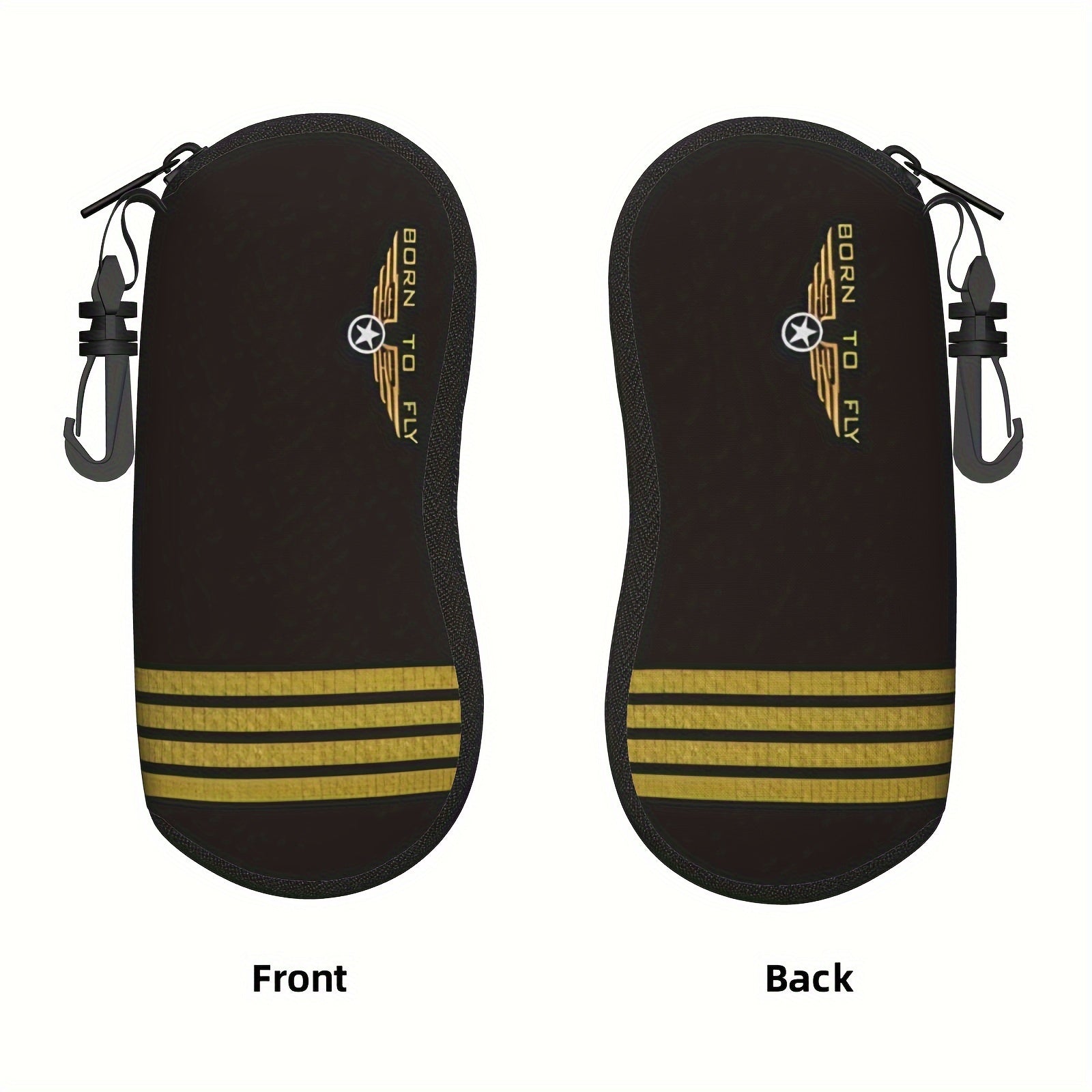 Unisex Durable Lightweight Glasses Case with Zipper Closure