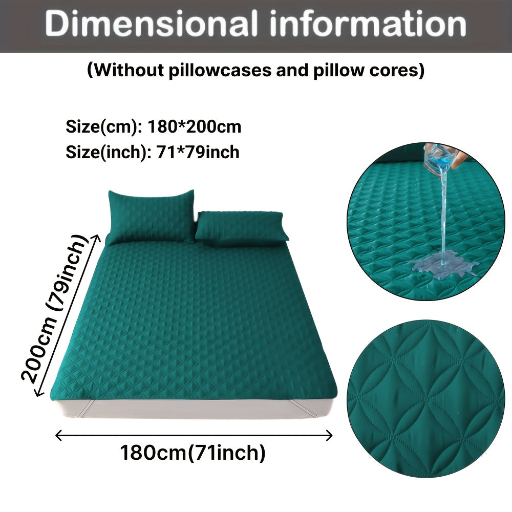 Waterproof Mattress Protector Hypoallergenic Breathable Dustproof Ultra-Soft Bed Cover for Bedroom Dorm Hotel