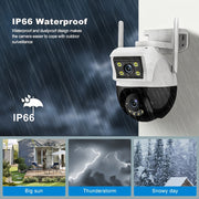 Wireless Outdoor IP66 Waterproof Security Camera with Multi-Function Features