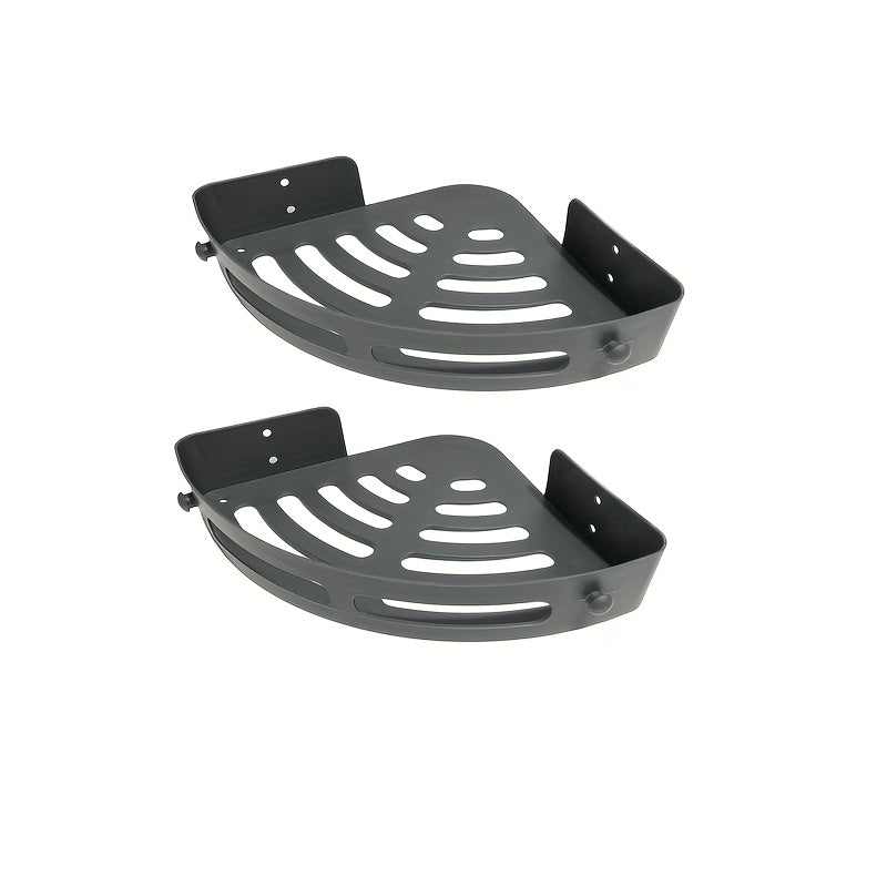 Three Corner Storage Racks Ultra-Durable ABS No Sharp Edges for Bathroom Organization