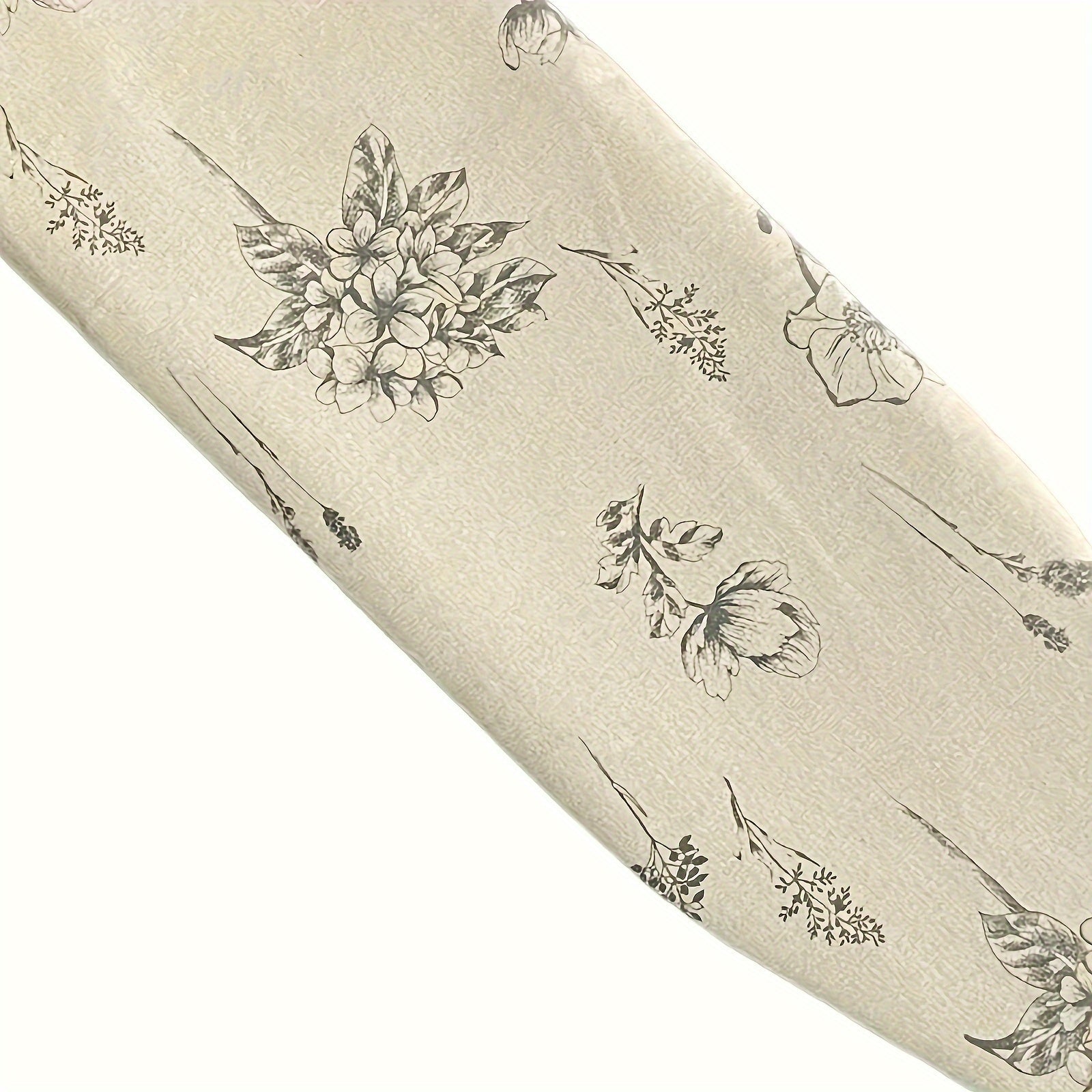 Floral Ironing Board Cover Polyester Blend Heat Resistant Non-Slip Size 139.7cmx20