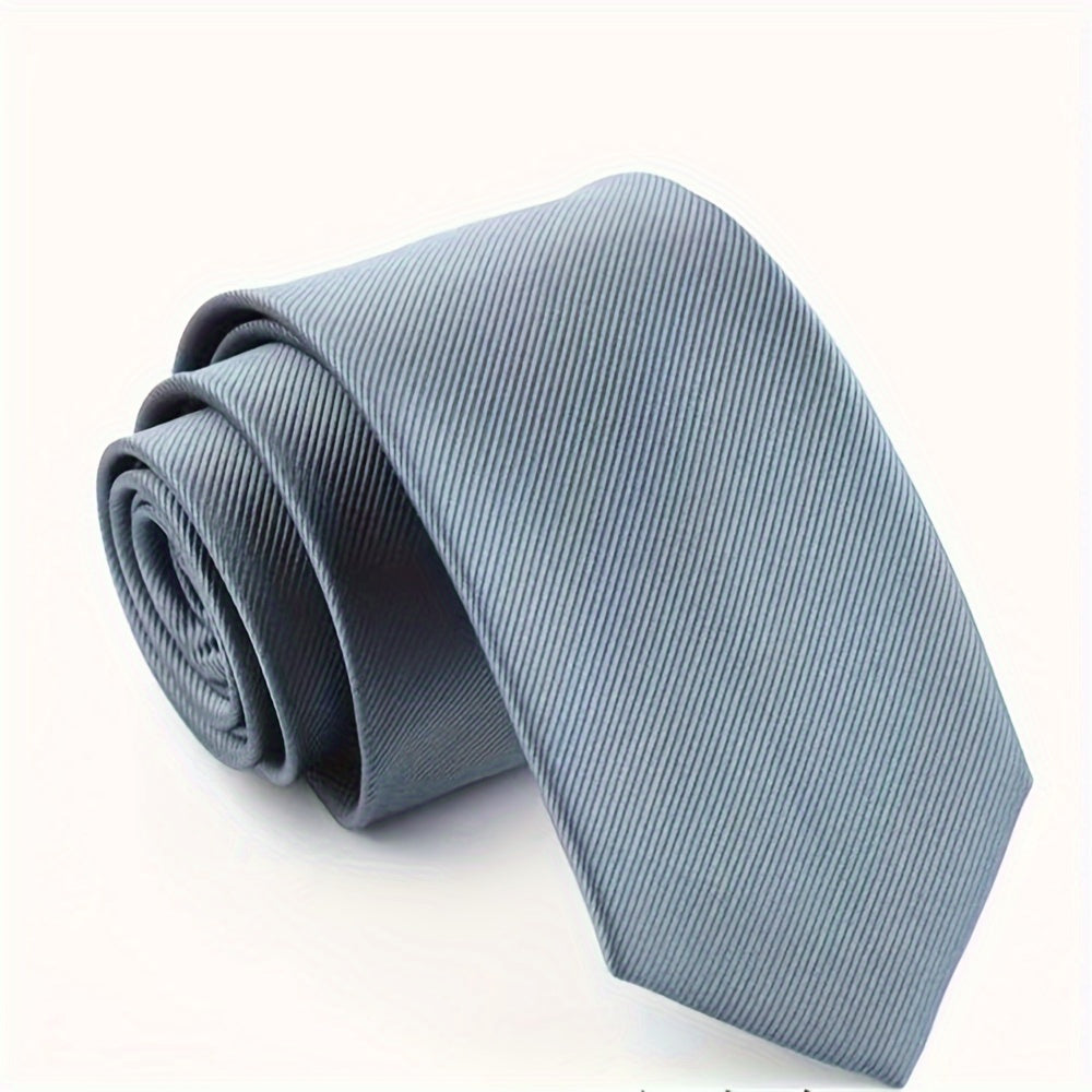 Narrow Solid Color Tie for Men, 6cm Wide, Suitable for Formal Occasions