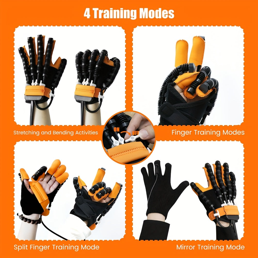 Guantes de rehabilitación con función de mano calentada, ajustable en fuerza, recargables, control por voz