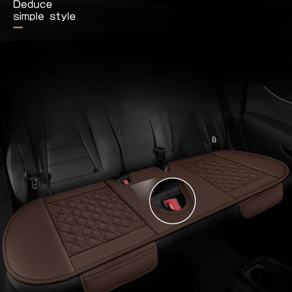 Car Seat Covers 1/2/3pcs Black Faux Leather Universal All Seasons Wear-Resistant