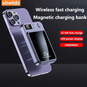 Power Bank 10000mAh 22.5W Fast Charging Wireless Magnetic for iPhone and Android Devices