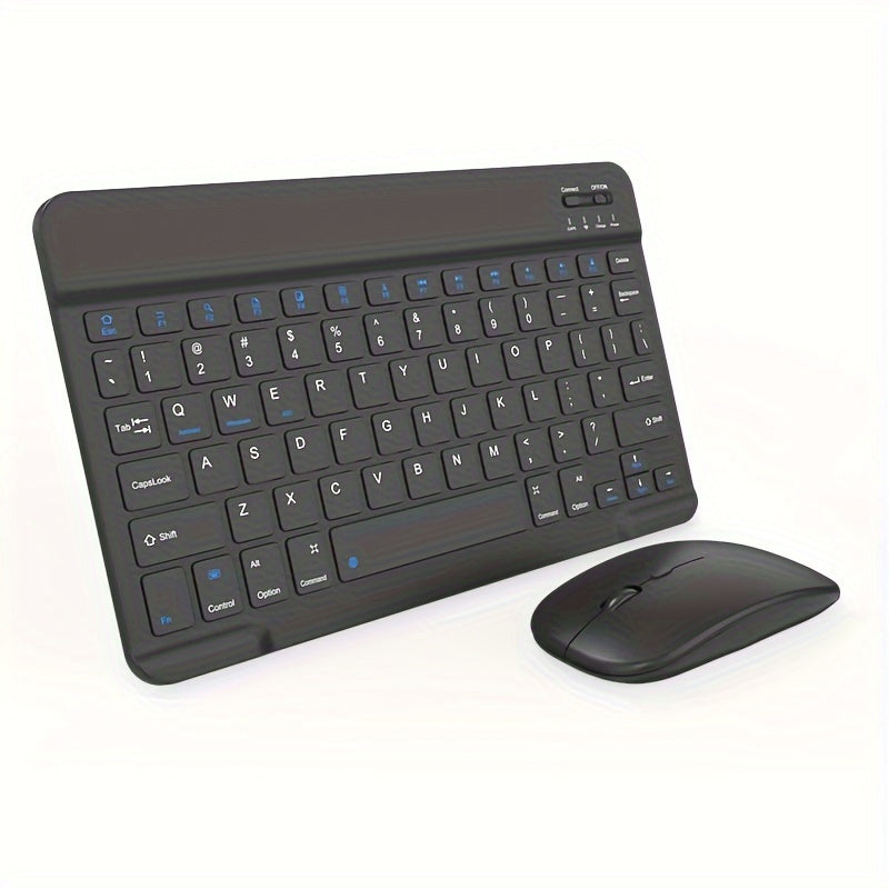 Wireless Ultra-Thin Keyboard and Mouse Set for iPad Tablet and Laptop
