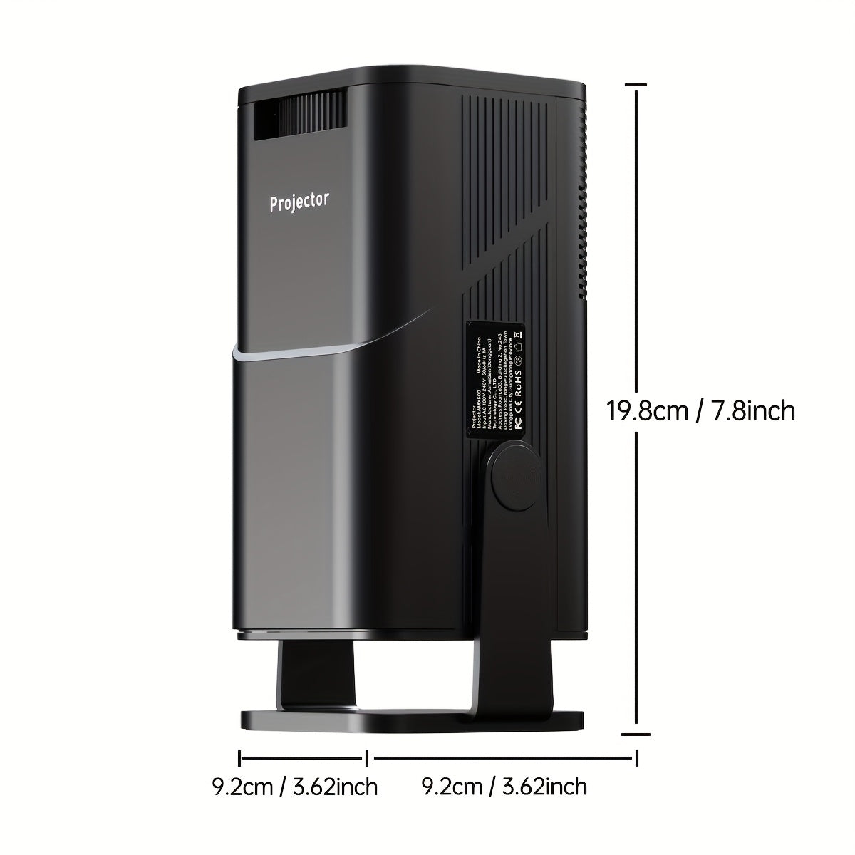 Wireless 4K Android WiFi5 Video Projector for Home Theater 1280x720