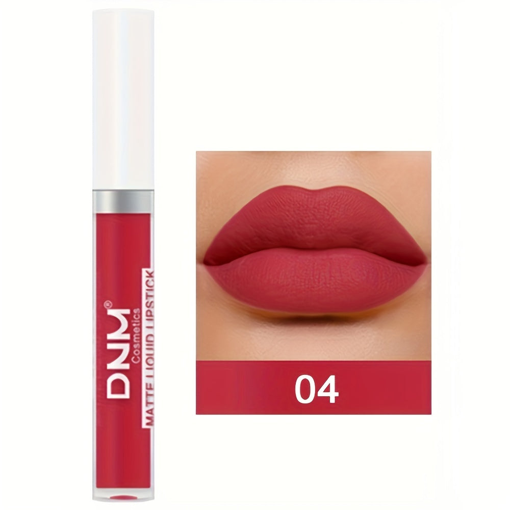Brillo de labios mate a prueba de agua de larga duración para mujer con múltiples colores