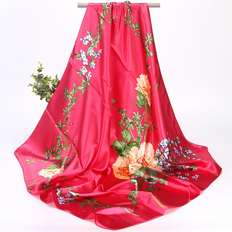 Chal de protector solar transpirable, ligero, de seda sintética, bufanda para cuello para protección solar