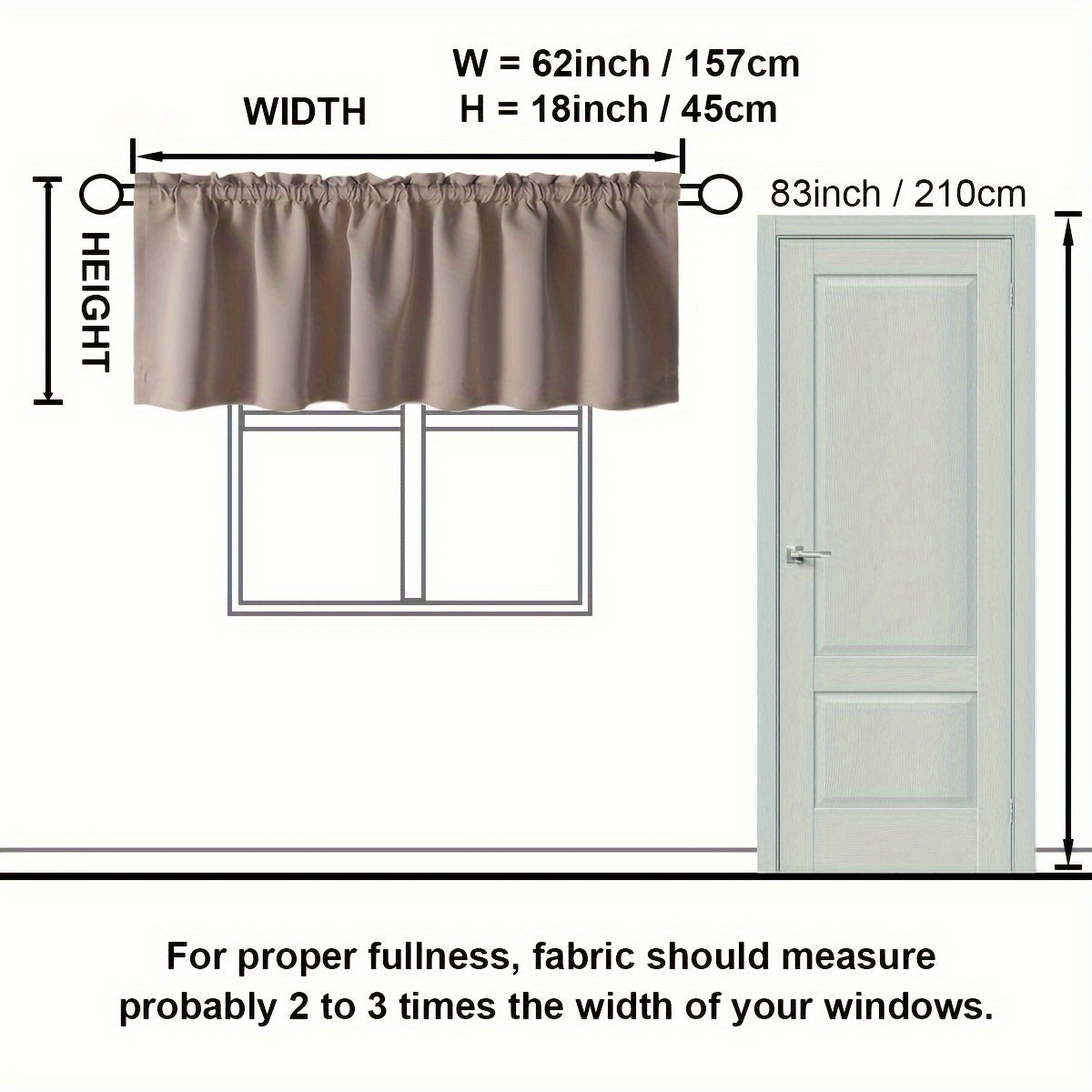 Blackout Heat Insulation Curtain Rod for Kitchen Living Room Bedroom Home Decor