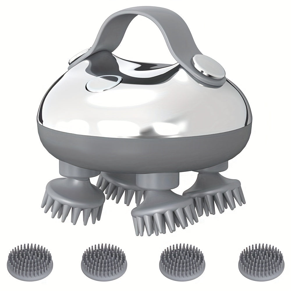 1 dona Elektr Skalplar Massajchi, 8 ta olib tashlanadigan massaj panjalari bilan portativ qayta zaryadlanadigan, 3 tezlik rejimi, Ayollar, Erkaklar, Uy hayvonlari uchun ideal sovg'a.