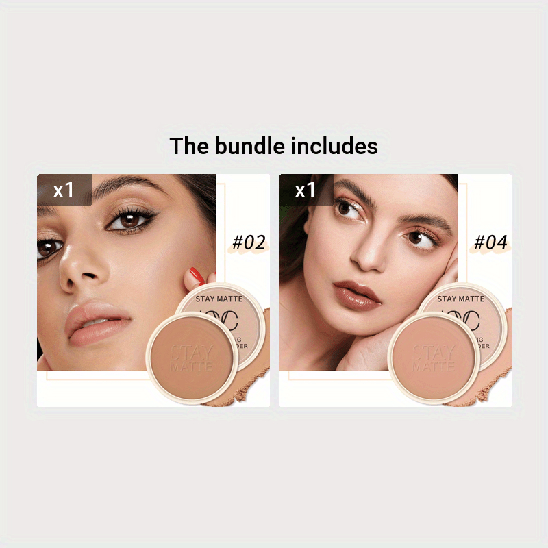 Long-Lasting Pressed Powder for Women Oil Control Waterproof Sweatproof 30g