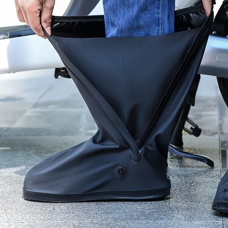 Unisex Waterproof Shoe Covers Lightweight PVC Casual Solid Color Pair