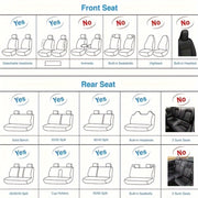Funda de asiento de coche universal para todas las estaciones, protección completa de asiento de cuero sintético
