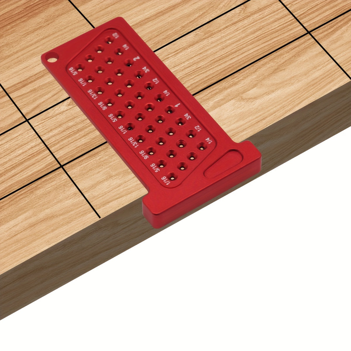 Universal Aluminum Scribe Ruler with Metric and Inch Measurements for Woodworking