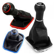 Universal 5-Speed Manual Gear Shift Knob Black Silver Red Blue for VW Golf Bora