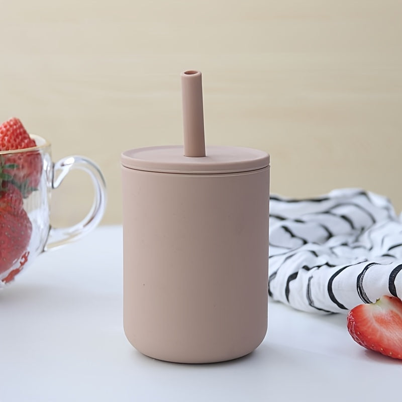 Kids Unbreakable Silicone Drinking Cup for Learning and Safety