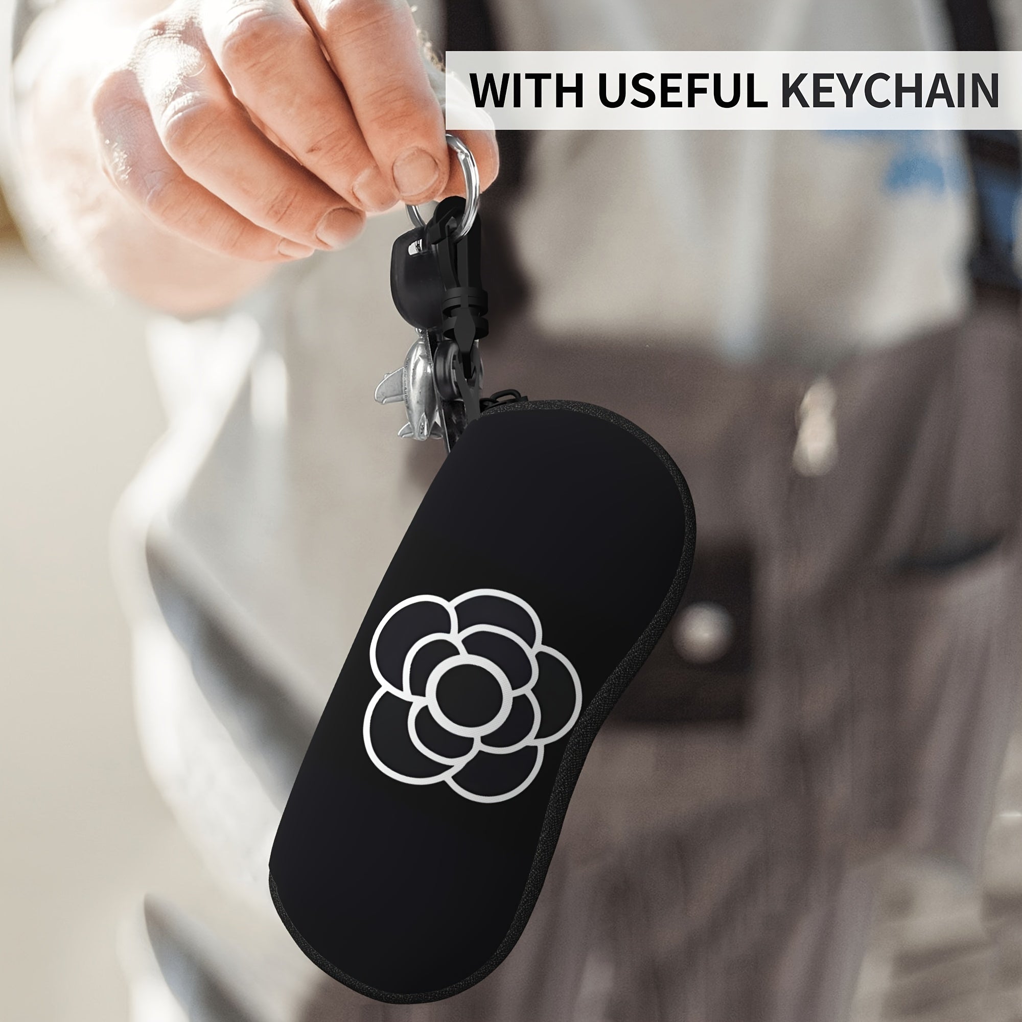 Usmonli dizayni bilan jihozlangan, har kuni foydalanish uchun ideal bo'lgan, portativ yumshoq qopqoqli xloropren fermuarli ko'zoynak qutisi bilan uslubda sayohat qiling.