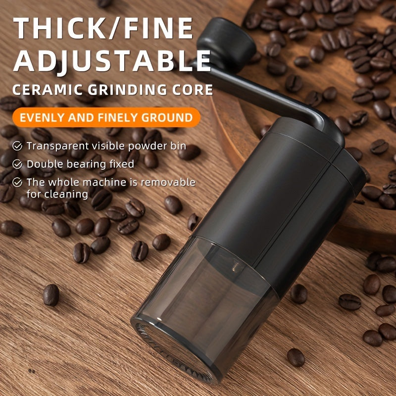 Portable Manual Coffee Grinder and Brewer for Home, Camping, Small Gatherings