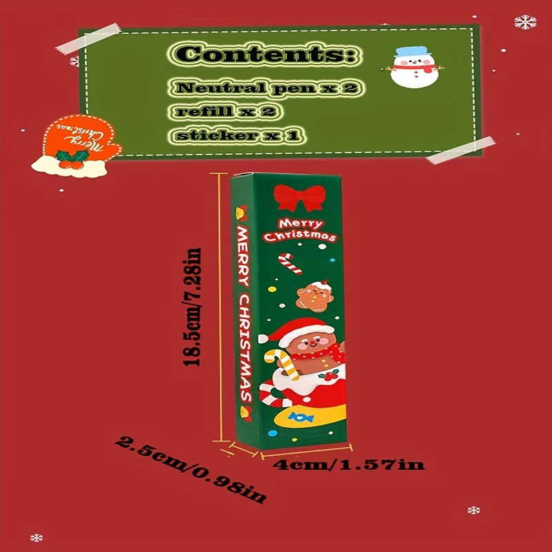 Christmas Stationery Set Creative Holiday Gift 5-Piece Cute Stationery Collection