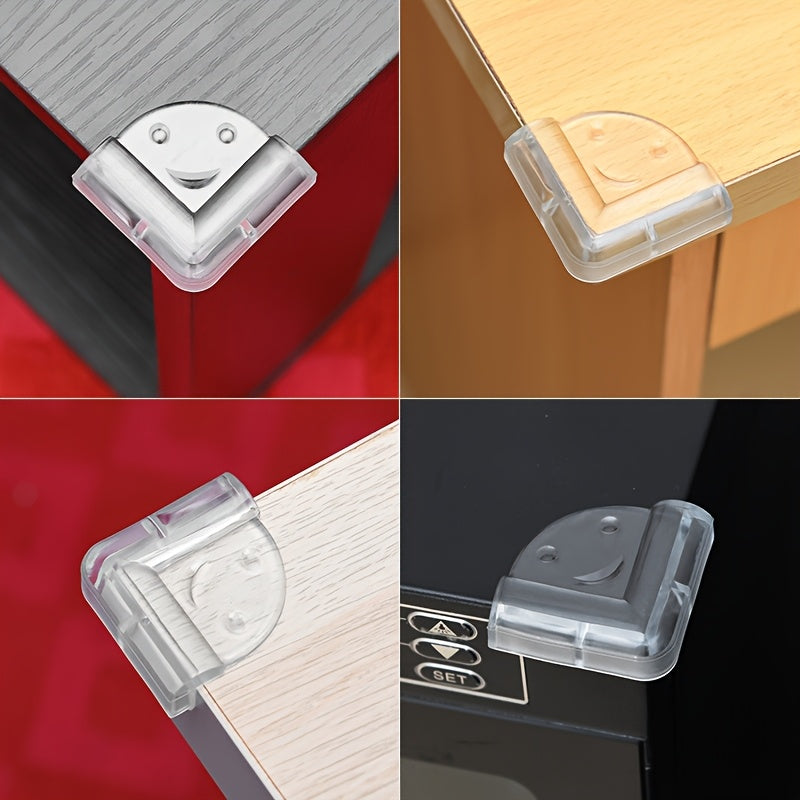 Transparent Plastic Corner Protector for Furniture Self-Adhesive Edge Guard 1 Piece