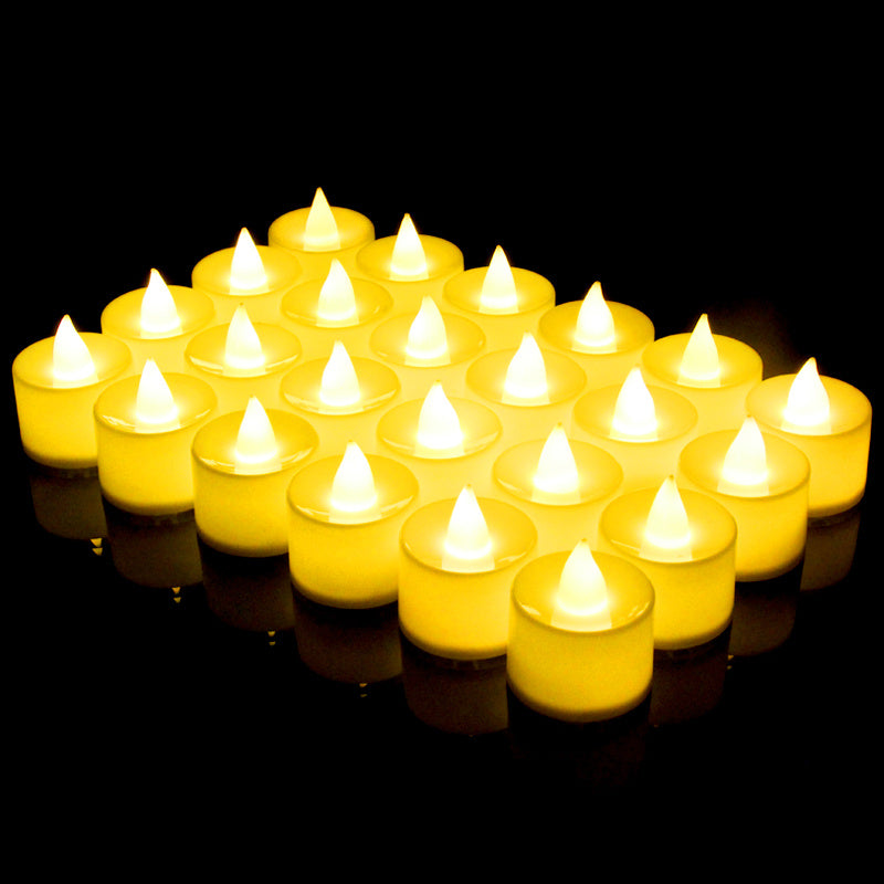 24 Pack Flameless Battery-Operated Tea Lights for Home Decor and Gifts
