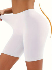 Women’s High Waist Shaping Shorts Breathable Tummy Control Butt Lift Seamless Solid