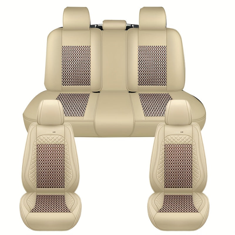 Универсальные прочные чехлы на автомобильные сиденья износостойкие на пять человек, устойчивые к пятнам