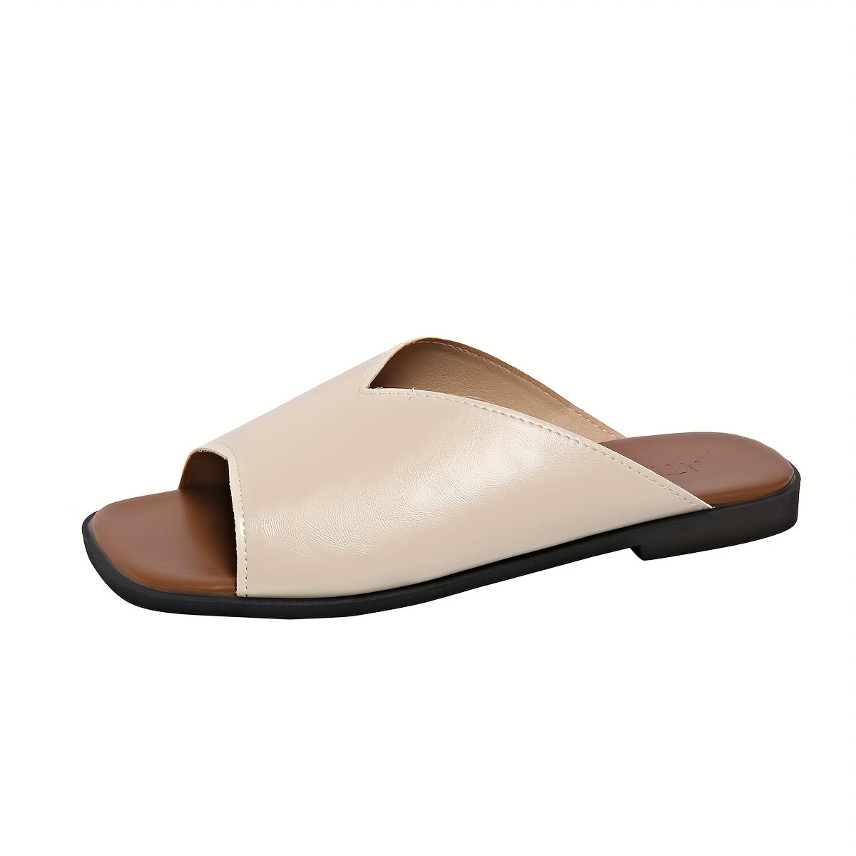 Women's Flat Sandals Open-Toe Summer Beach Shoes with Star Charm Ankle Bracelet