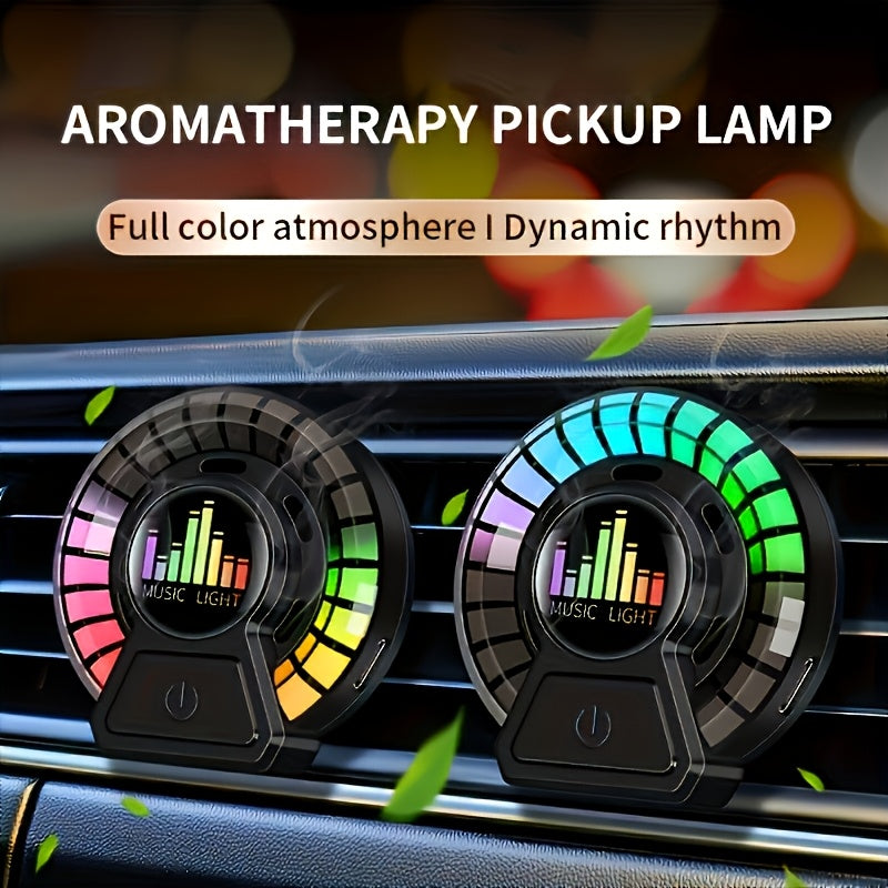 Smart Voice Control Car Aromatherapy Diffuser with Dynamic Rhythm Light and Fragrance Dispenser
