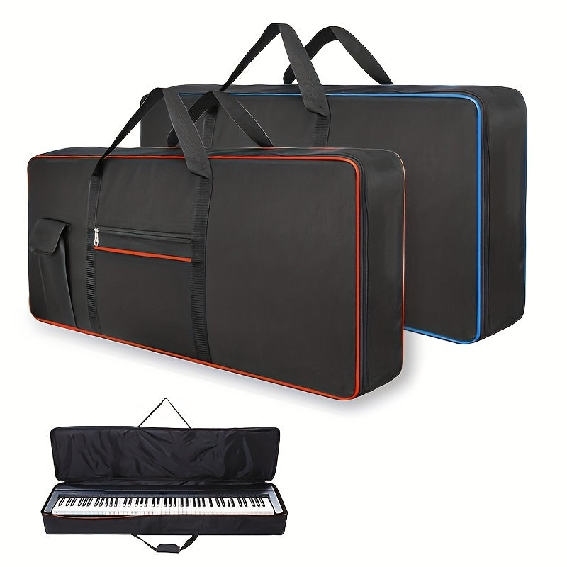 Electric Piano Gig Bag for 61/76/88 Keys Oxford Cloth Double Shoulder Straps