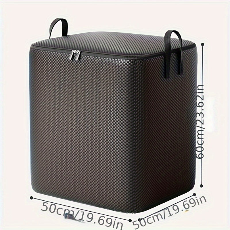 Fabric Storage Bag with Large Capacity Waterproof Thickened Material Under-Bed Organizer with Handles